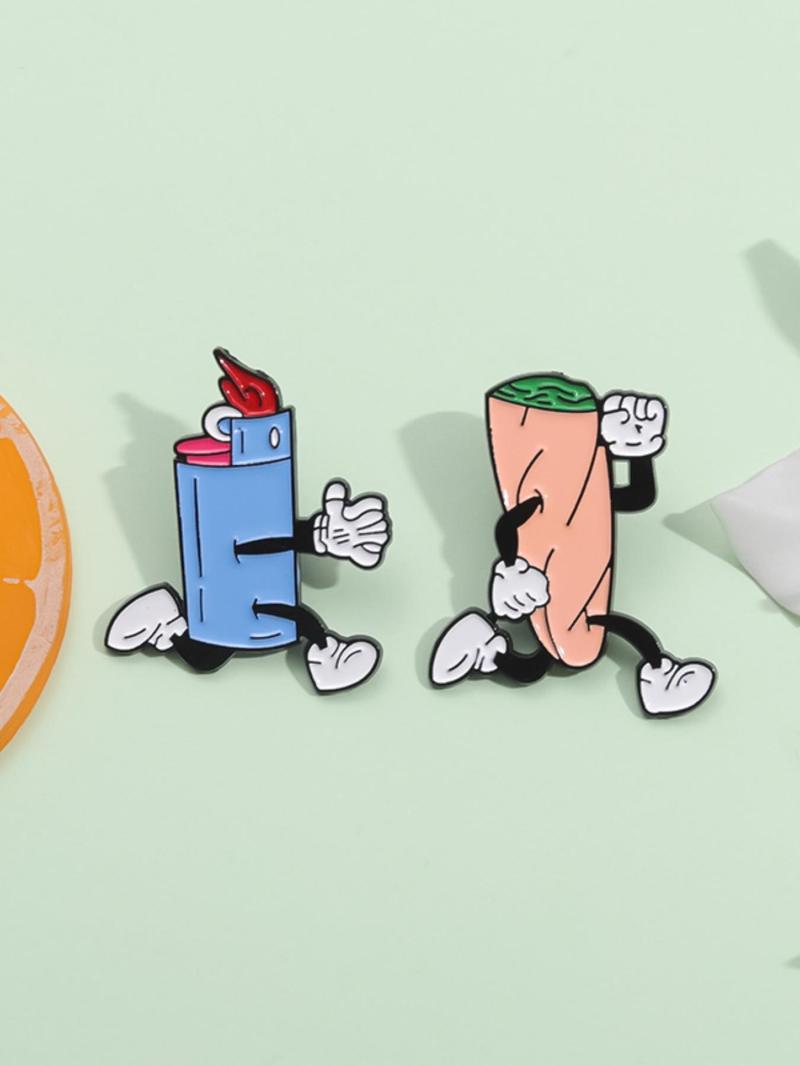 Cartoon Design Brooch, Cute Alloy Badge for Clothes & Hat & Backpack Decor, Fashion Accessories for Men & Women