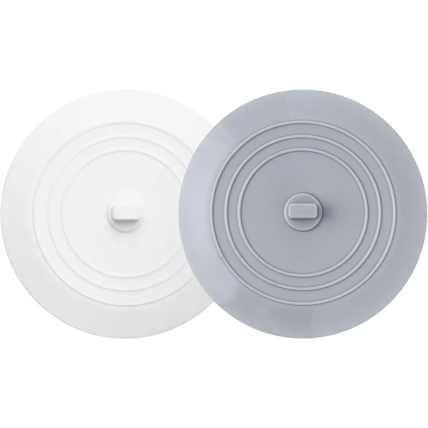 2 count 5"   Bathtub Drain Stopper with Suction Seal