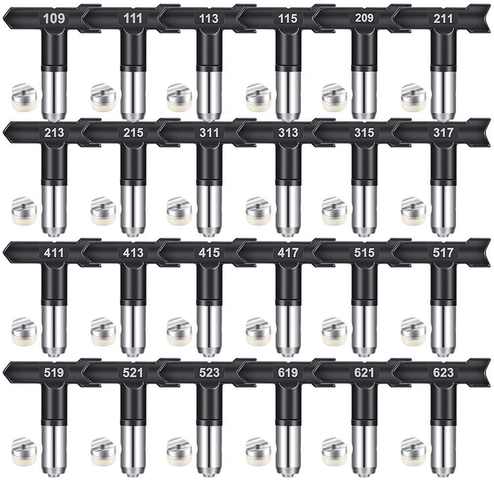 Reversible Spray Tip, Multi-size Airless Spray Nozzle, Suitable for Airless Paint Spray Tools & Airless Spraying Machine, Practical Power Tool Accessories