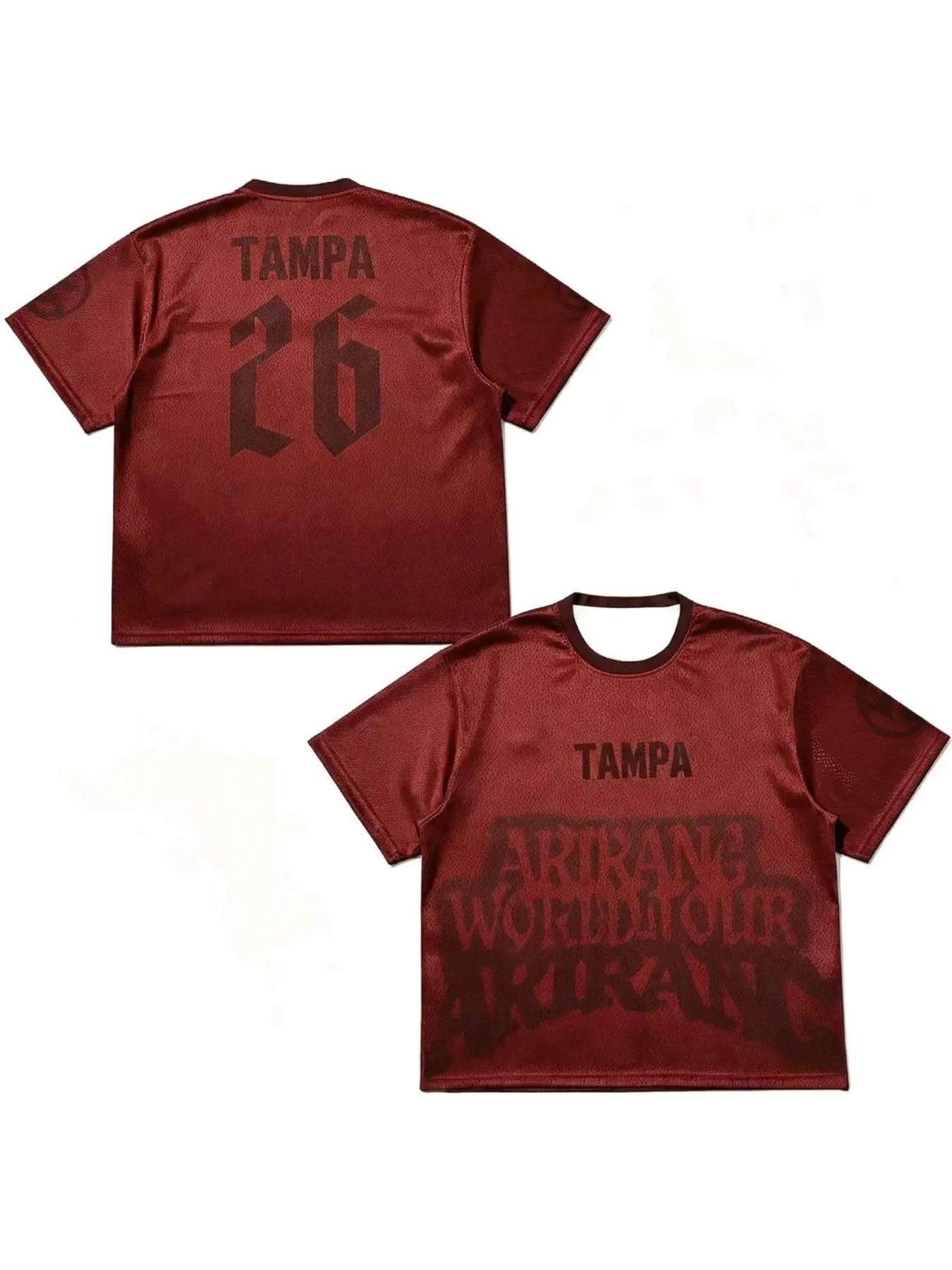 2026 New Global Tour Tampa 3D Print Jersey, Extra Large Round Neck Short Sleeve, Breathable Quick-Dry, Unisex Fashion Sport Streetwear, Athletic Tops, Casual Activewear