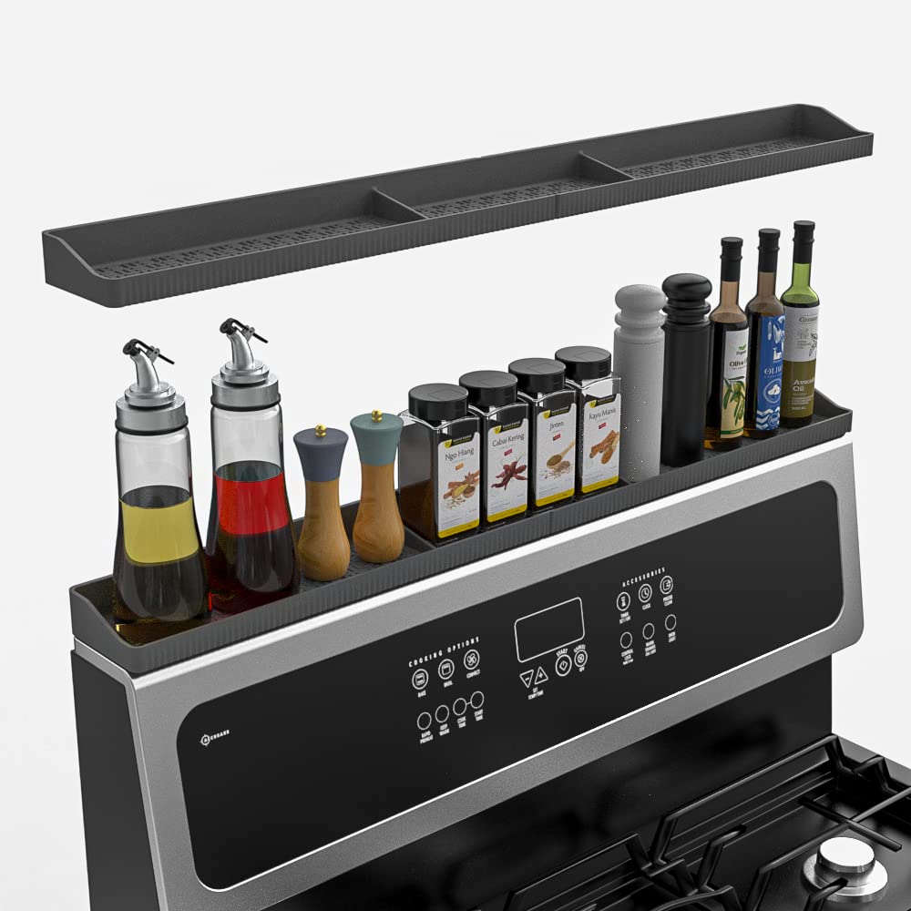 Silicone Magnetic Spice Rack, Kitchen Gadget Storage Rack for Stove Top, Adjustable Shelf & Home Organizer for Kitchen Accessories & Organization #GLOBAL PICKS Silicone Magnetic Spice Rack, Kitchen Gadget Storage Rack for Stove Top, Adjustable Shelf & Home Organizer for Kitchen Accessories & Organization #GLOBAL PICKS
