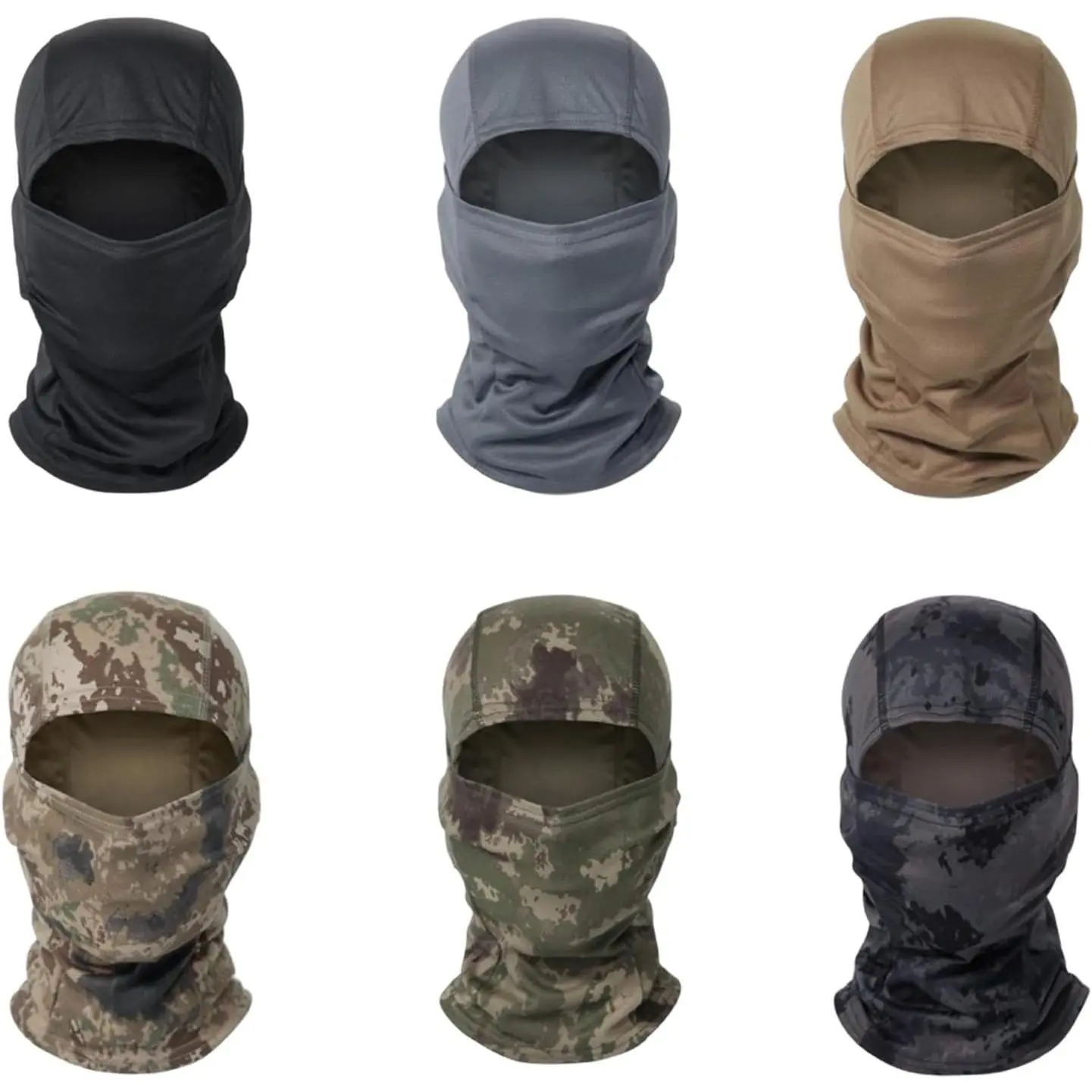 Balaclava Ski Mask UV Face Cover for Motorcycle Hunting Full Face Mask for Men Women, Windproof Lightweight Uv Protection, Shiesty, Cooling Breathable Camo Design for Outdoor Sports