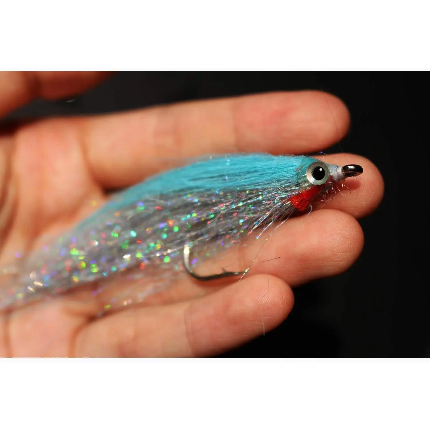 10 count 10 Colors 1/0 4cm High Carbon Hook Holo  Salmon Trout Sea Bass Steelhead Minnow Fly Fishing Flies Lure Set