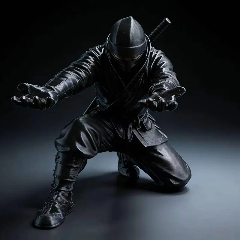 3D Printed Ninja Pen Holder, Cool Desktop Organizer, Multi-Functional Pen Stand, Halloween Gift, Party Gift, Stylish Desk Accessory