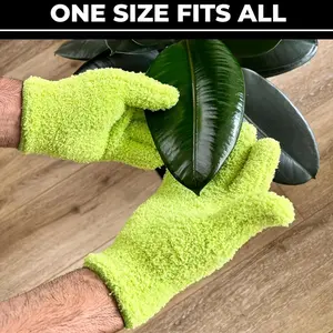 [ Cleaning Gloves] 1pc Dusting Gloves, Ambidextrous, Hand Washable | for Home/Outdoor/Car/Glass Cleaning for Cleaning Plants, Blinds, and Hard-to-Reach Areas - Perfect for Indoor and Outdoor Use, Indoor Cleaning Gloves | Cleaning Gloves