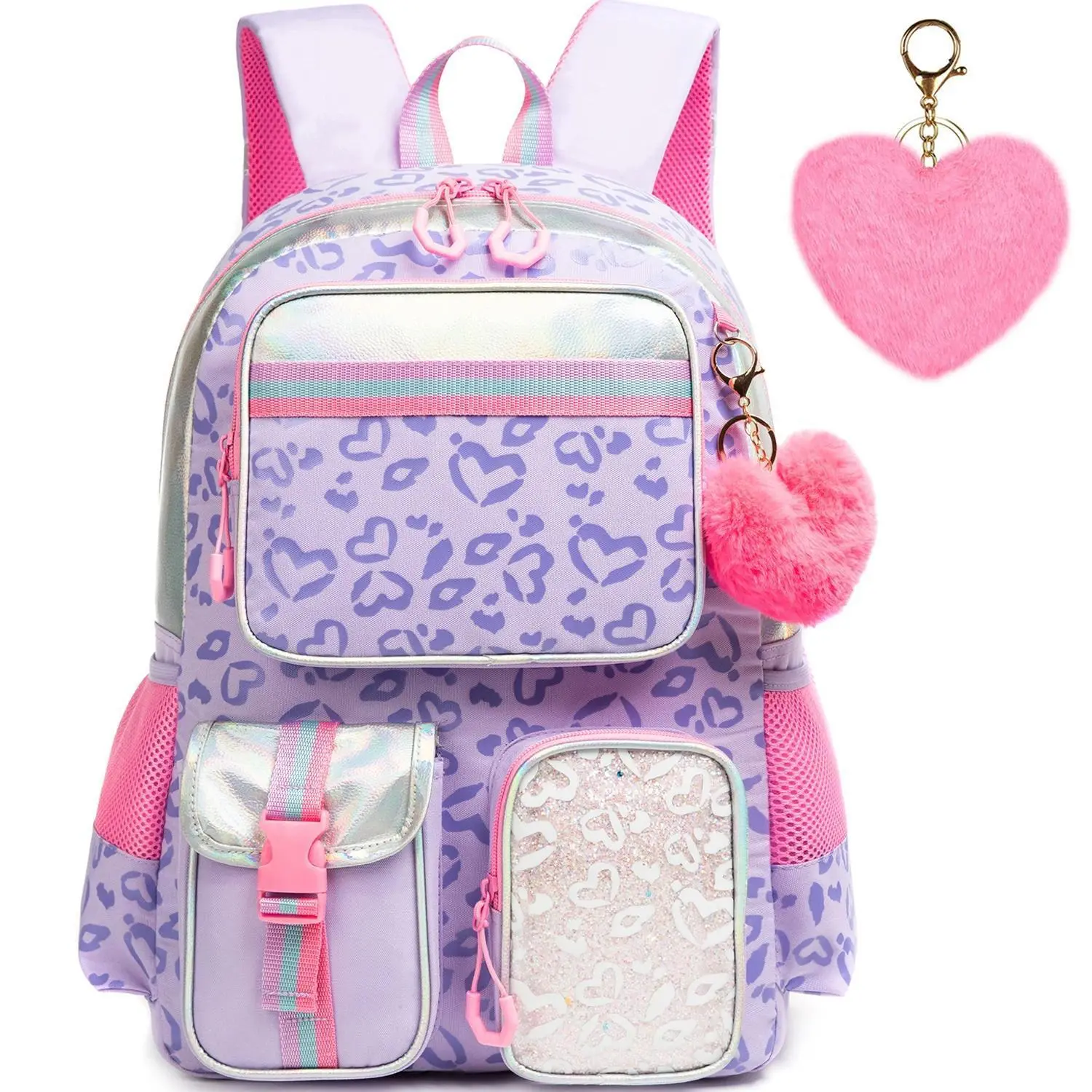 Backpack for Girls School Bag Aesthetic Backpack for Elementary Student Teen Girls Cute Bookbag Kids Backpack for Girls 8-12