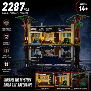 Upside-Down World Creative Building Collection Set, 2287pieces, suitable for adults and children aged 16+. Ideal for birthday gifts and educational toys for boys and girls.
