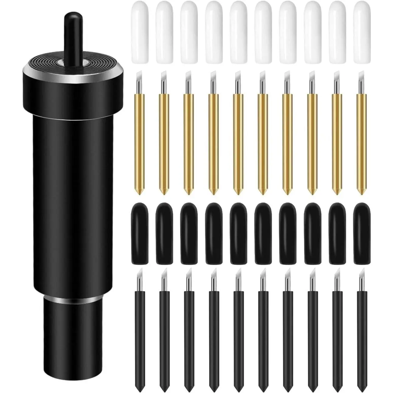 21 PCS Premium Replacement Cutting Blade+Housing Compatible with Cricut Maker 4/Maker 3/Explore 4/Air 2/Air 3 Cutting Machine, Includ 10PCS Standard Blades, Deep Cutting Blades and Cut Housing