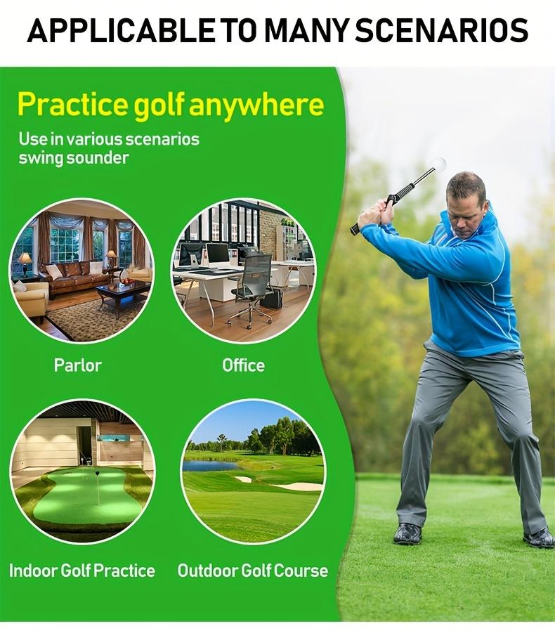 Retractable Golf Swing Trainer Ergonomic Design Real - Time Feedback Adjustable Length Mixed Color Suitable for Beginners and Pros Durable Material Ideal for Golf Training
