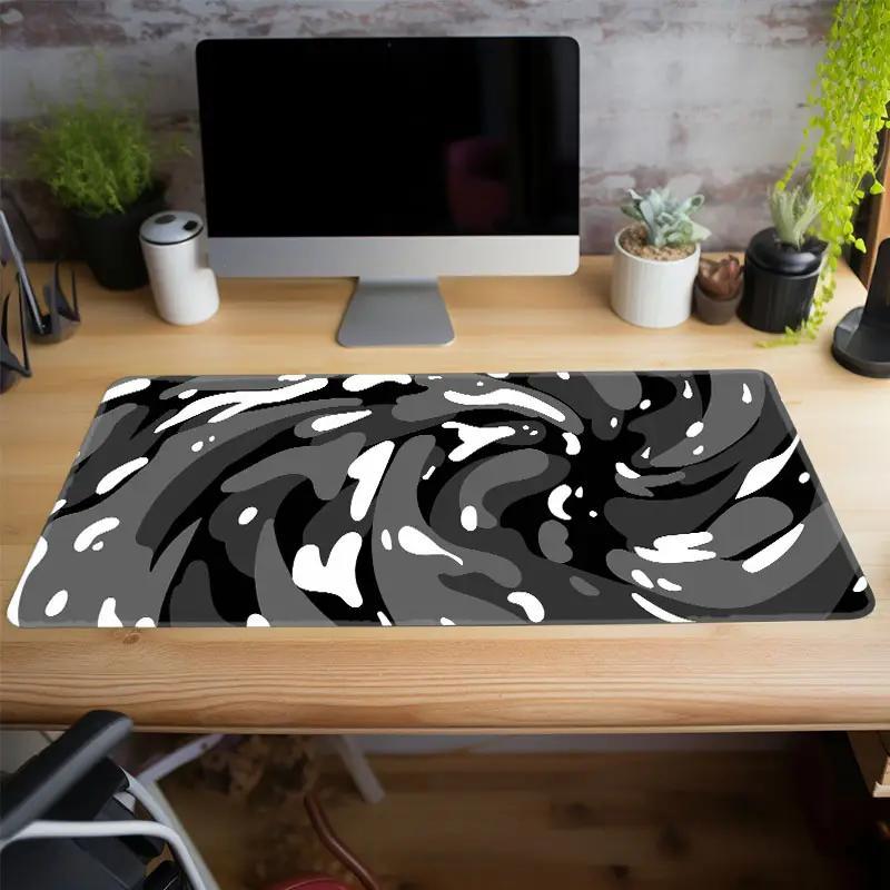 Creative Abstract Fluid Pattern Mouse Pad, Rectangle Gaming Mouse Pad, Office Decorative Mouse Mat For Home Office Desk, Gaming Desk Accessory, Office Desk Accessories