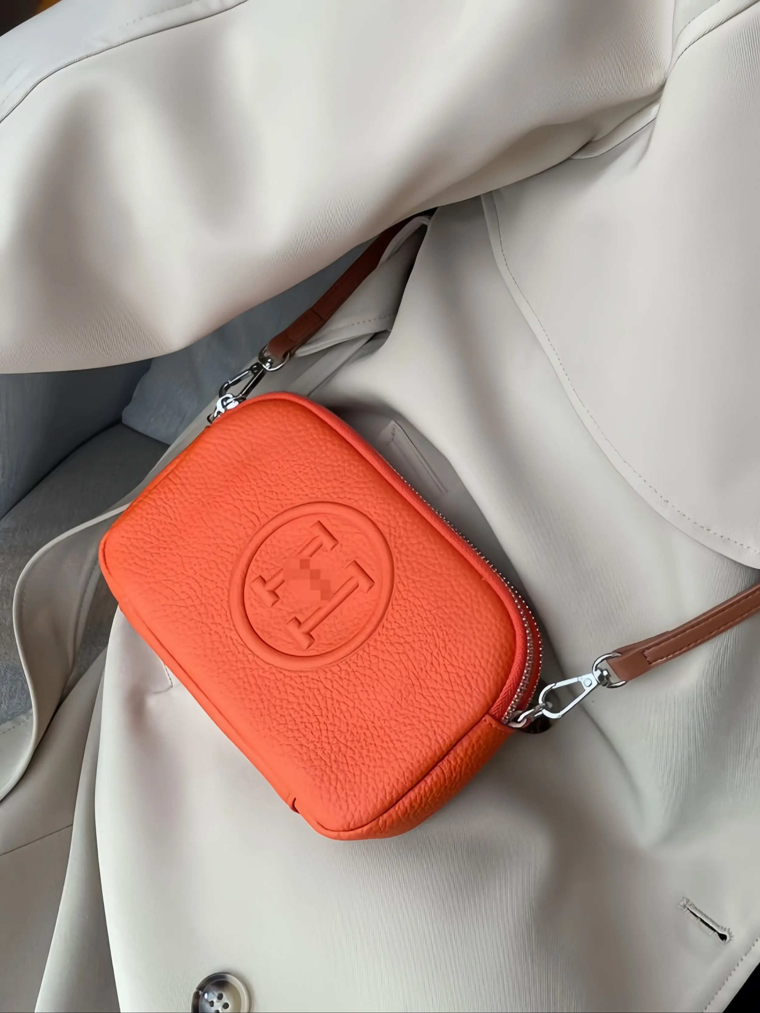 Women's Leather Mini Crossbody Bag, Elegant Small Shoulder Bag, High-End Casual Design, Compact Cowhide Handbag, New Arrival