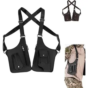 Underarm shoulder bag with built-in anti-theft hidden storage pockets for phones and outdoor gear. Lightweight and multi-functional, suitable for cycling, hiking, and various sports.  Weapons are prohibited