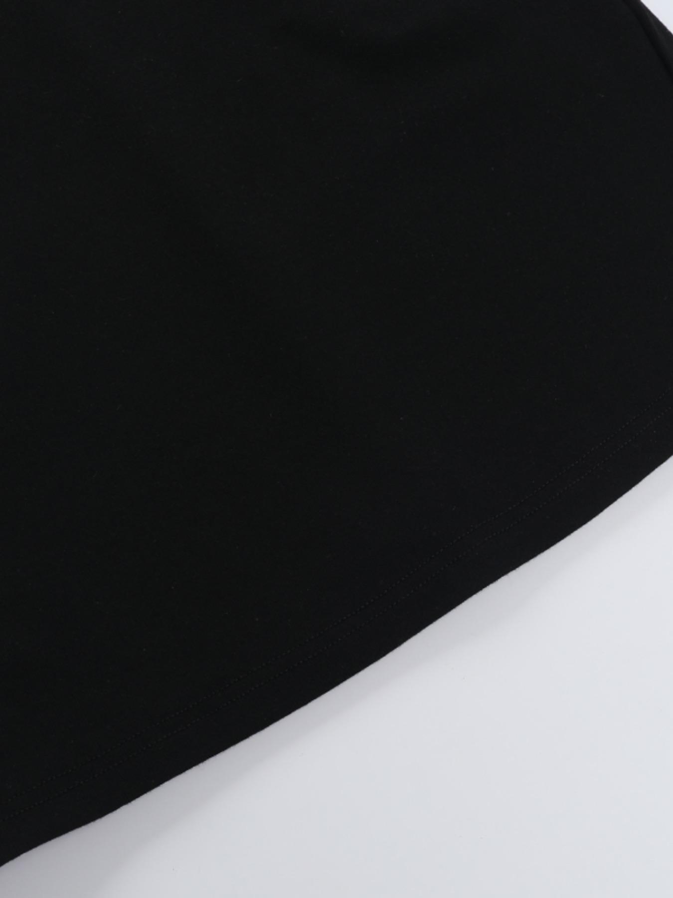 Women's Solid Mock Neck Fitted Bodycon Dress, Chic Fashion Casual Sleeveless Dress for Daily Outdoor Wear, Women Dress for Summer