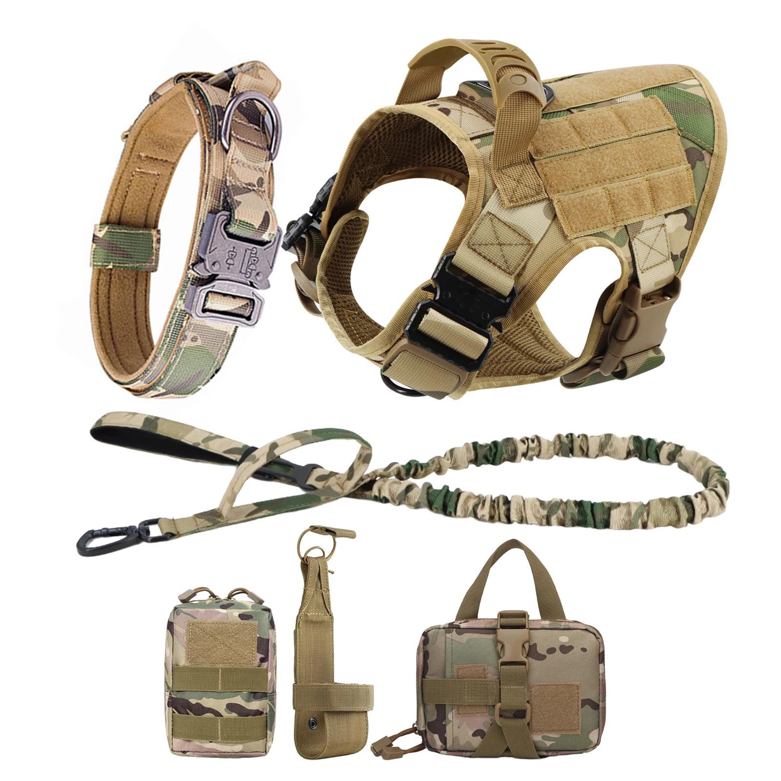 Tactical Dog Harness – Universal Harness, Walking Harness & Safety Harnesses for Small to Large Dogs, Durable Reflective, Easy to Control, No Pull Adjustable Pet Harness, Pet Supplies