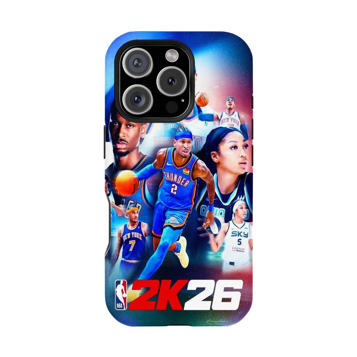 NBA 2K26 Double-layer durable phone Cases For iPhone 17 16 15 14 13 12 Promax Pro Plus, hard shell protection ,Unique design,best Gift