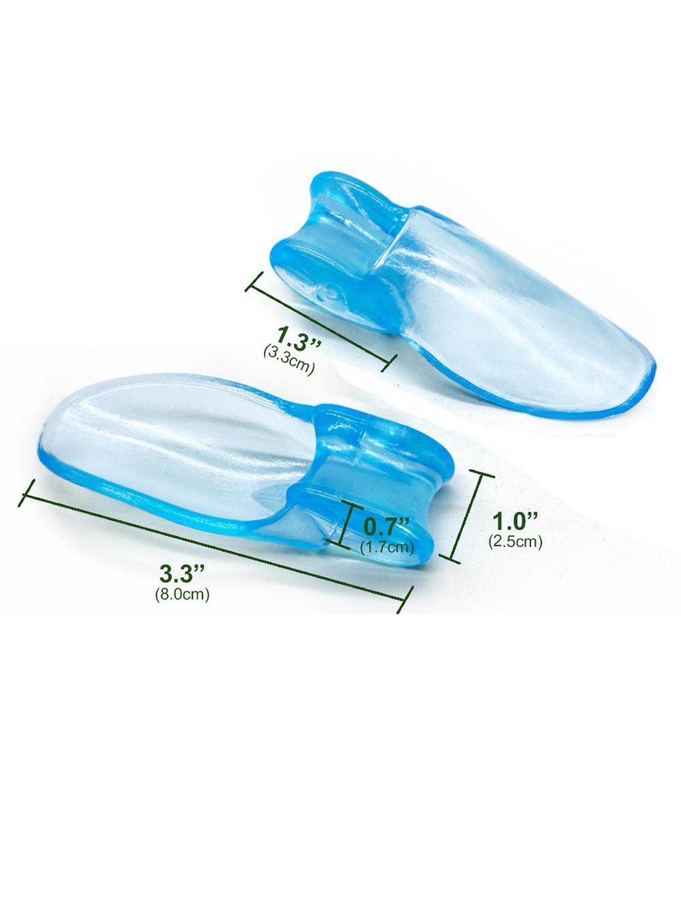 Soft Silicone Toe Sleeves, Bunion Big Toe Corrector, Hallux Valgus Protector, Pedicure and Foot Care Tool for Women and Men, Toe Separators