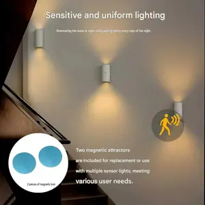 Cross-border intelligent motion-sensing wall lamp, cozy night light for corridors and entryways, magnetic rechargeable home light