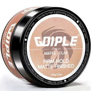 Men's Matte Finish Hair Styling Clay, Water Based Hair Paste Pomade, Ideal for All Men's Hair Types, 100g (3.5oz)
