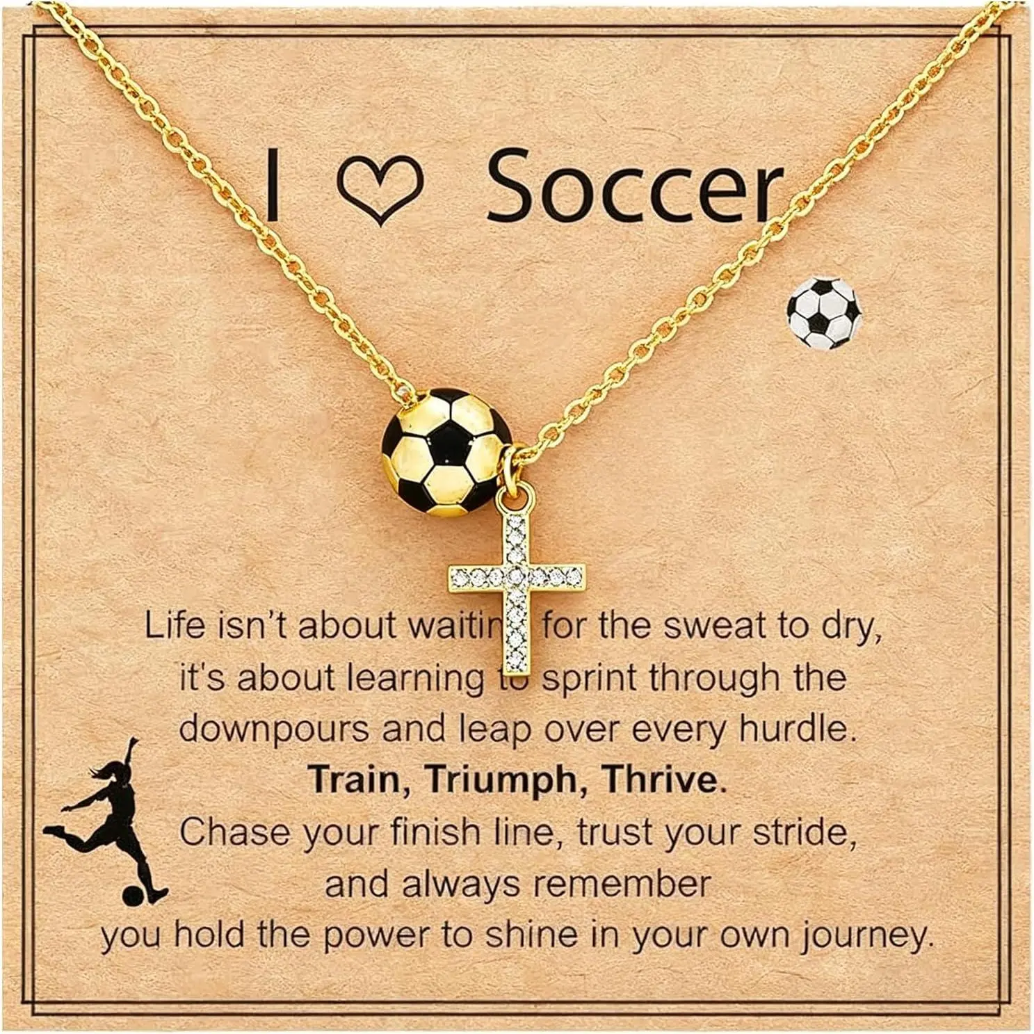 Softball/Soccer/Volleyball/Football Necklace Gifts for Teens