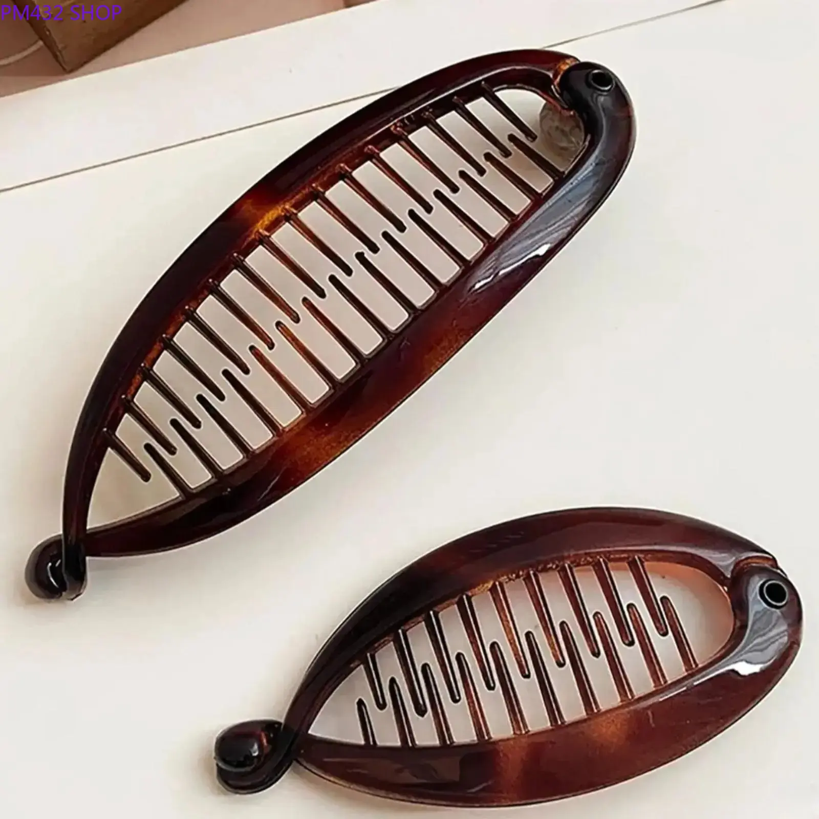 Large Banana Hair Clip for Thick Hair – Minimalist Toothed Hair Clip, Volumizing French Twist Hair Barrette for Secure Updos, Lightweight Hair Accessory for Daily Styling