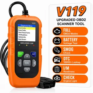 V119 Obd2 Scanner, Professional Car Engine Diagnostic Tool, Check Engine Light Code Reader, Live Data Stream, Automotive Repair Essential