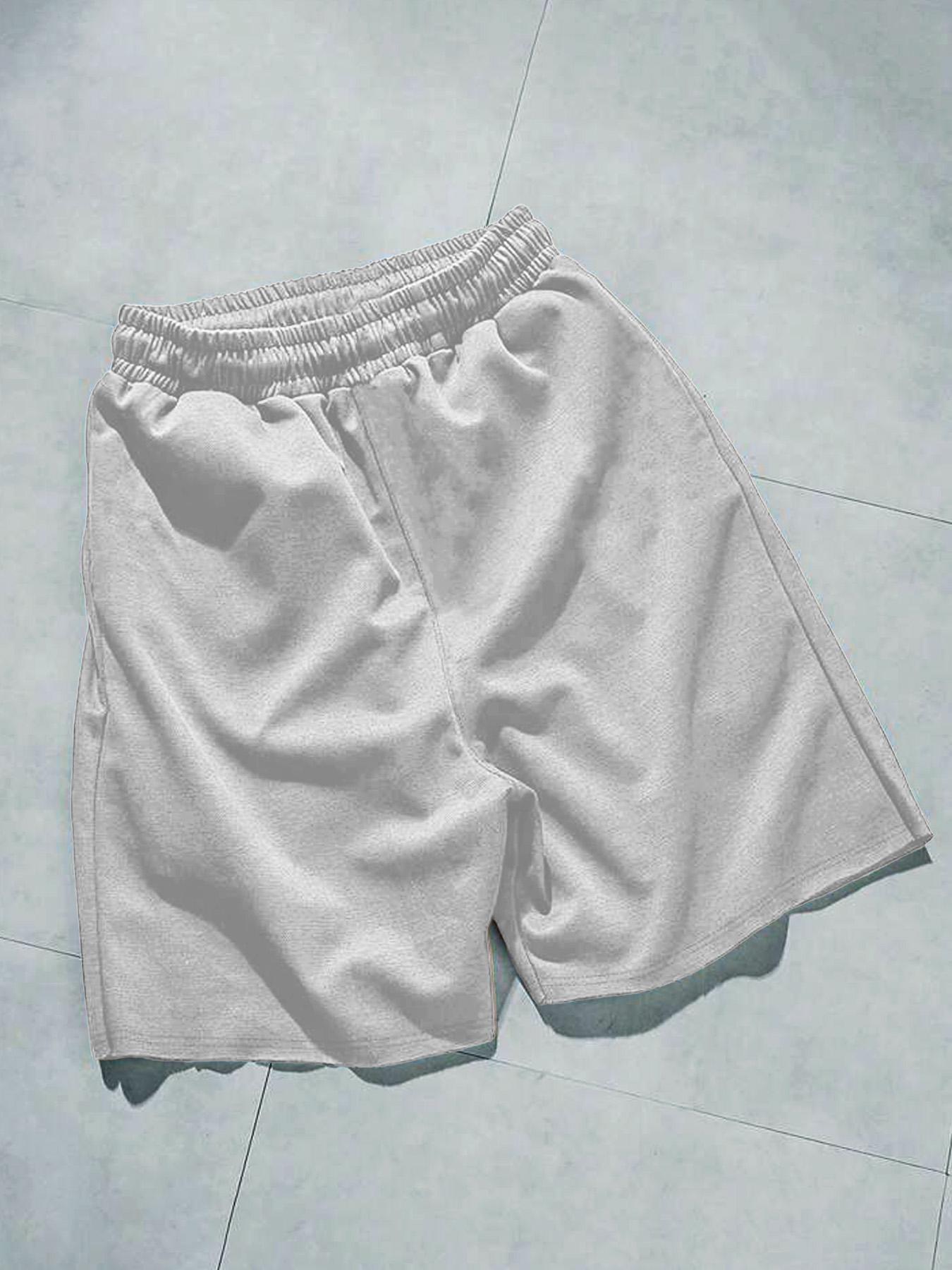 Men's Regular Fit Letter & Number Print Drawstring Waist Shorts, Casual Pocket Track Shorts for Sports Gym Workout Running, Fashion Men's Bottoms for Summer, Streetwear Sports Shorts, Athleisure Shorts, Athletic Shorts