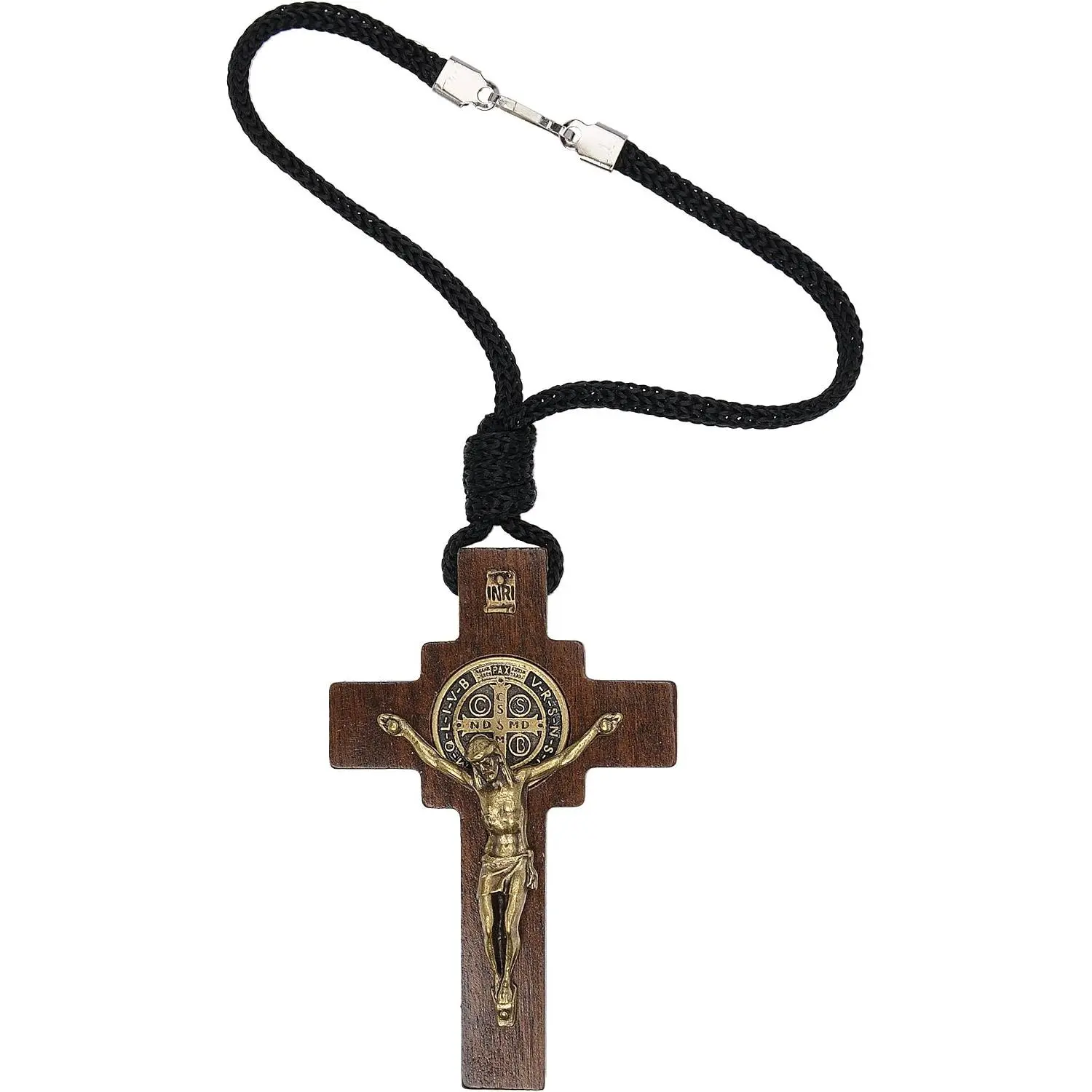 Rearview Mirror Rosary ( Benedict Crucifix)