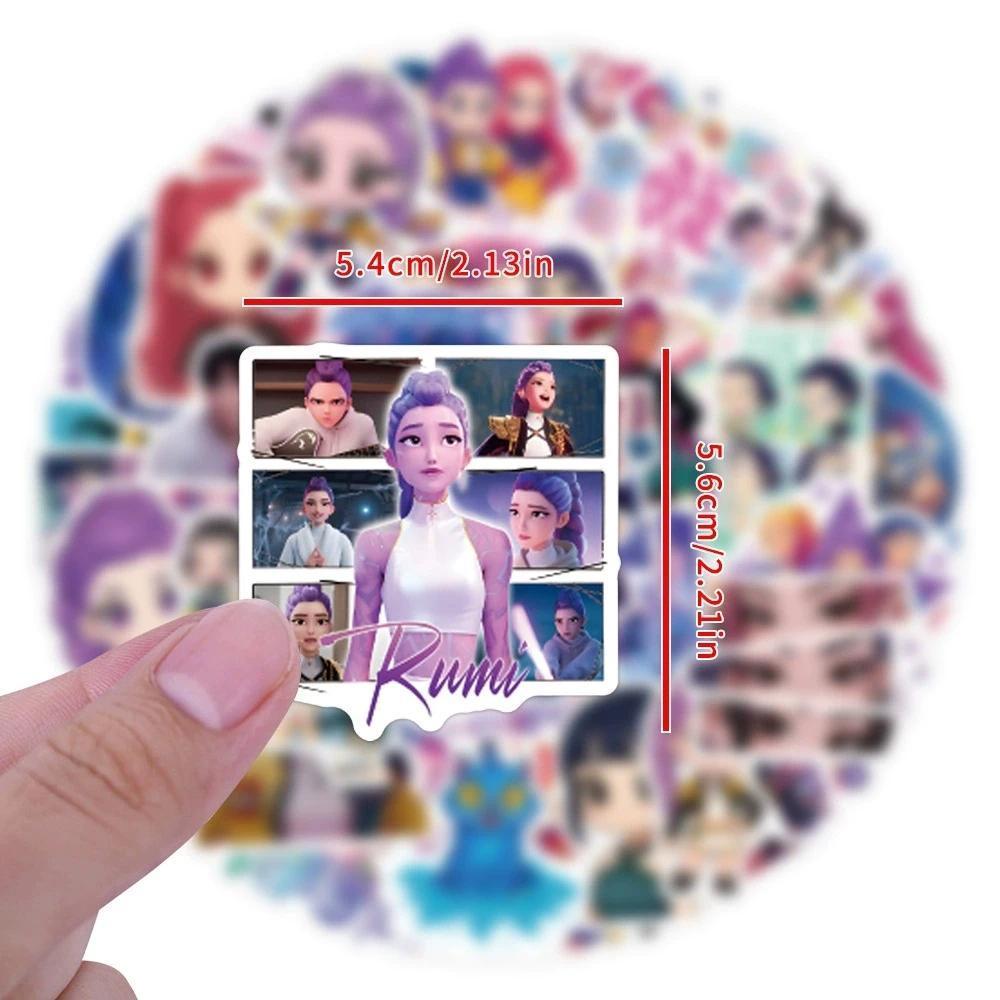 55-110PCS K-POP Demon Hunters Sticker Film Television Peripheral Computer Decorative Stickers Waterproof Vinyl Toy Kid Gifts