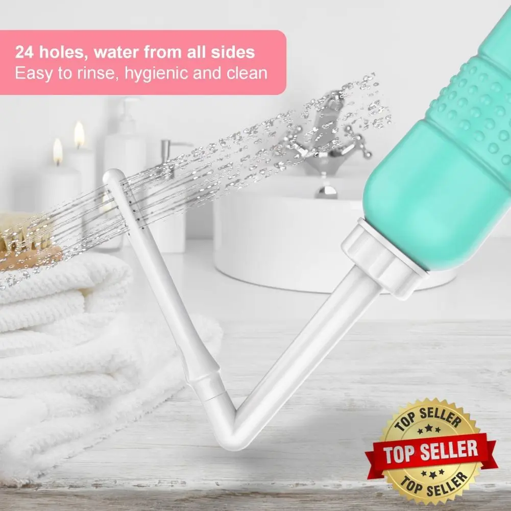 Wolfbeam 450ML Portable Handheld Cleaner, Personal Health Oral Care Container, Travel Urinal Spray Brush, Personal Hygiene Essentials