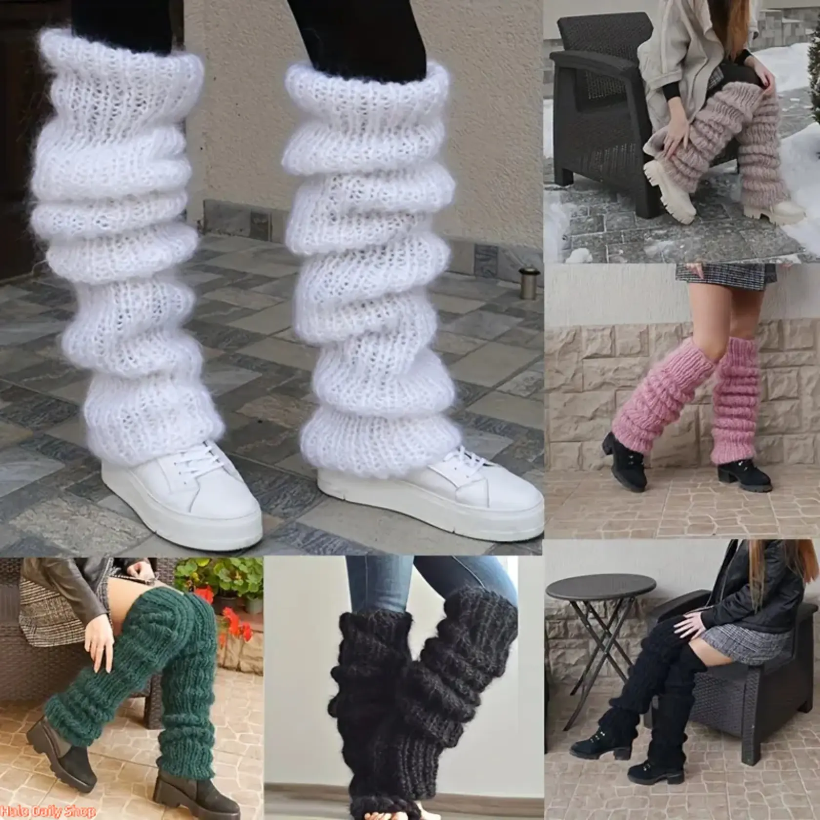 Women's Thickened Long Slouch Socks – Stylish Casual Y2K-Style Knitted Slouch Socks