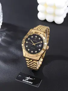 RICECGO is a men's quartz wristwatch with calendar function, simple and elegant, suitable for business and leisure, giving gifts to people