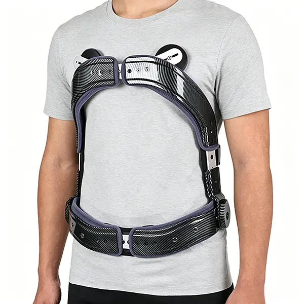 Aluminum Alloy Thoracolumbar Sacral Orthosis Back Brace - Healthcare Hyperextension Spinal Support, Lumbar Fixation Aid for Fracture Recovery, Posture Care