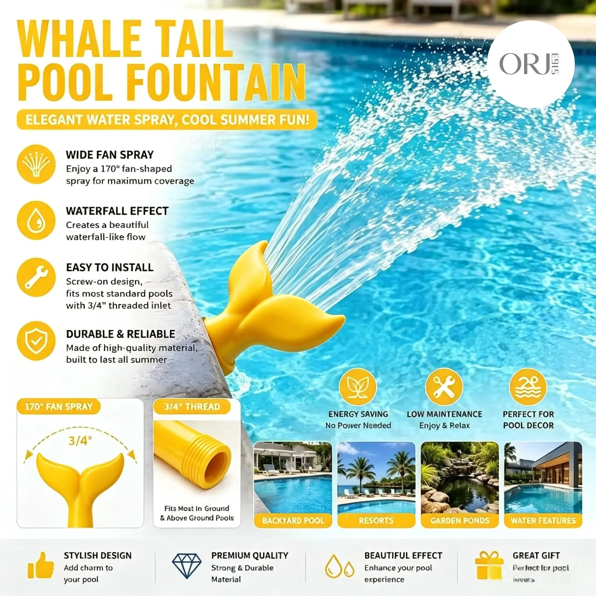 2Pack Mermaid Pool Aerator Fountain Nozzle, 3/4 Inch Universal Swimming Pool Water Sprinkler Mermaid Tail Shower Head For Backyard Pool Pond Landscape Decor,Gothic,charm,accessories,gold-plated,brass,,sterling,silver,brooklyn,births,san,juda,tadeo pendant