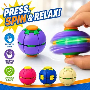 3D Printed Stress Relief Fidget Spinner Ball, Smooth Rotation, Quiet Desk Tool, Portable Handheld Toy for All Ages, Relaxation and Focus Aid