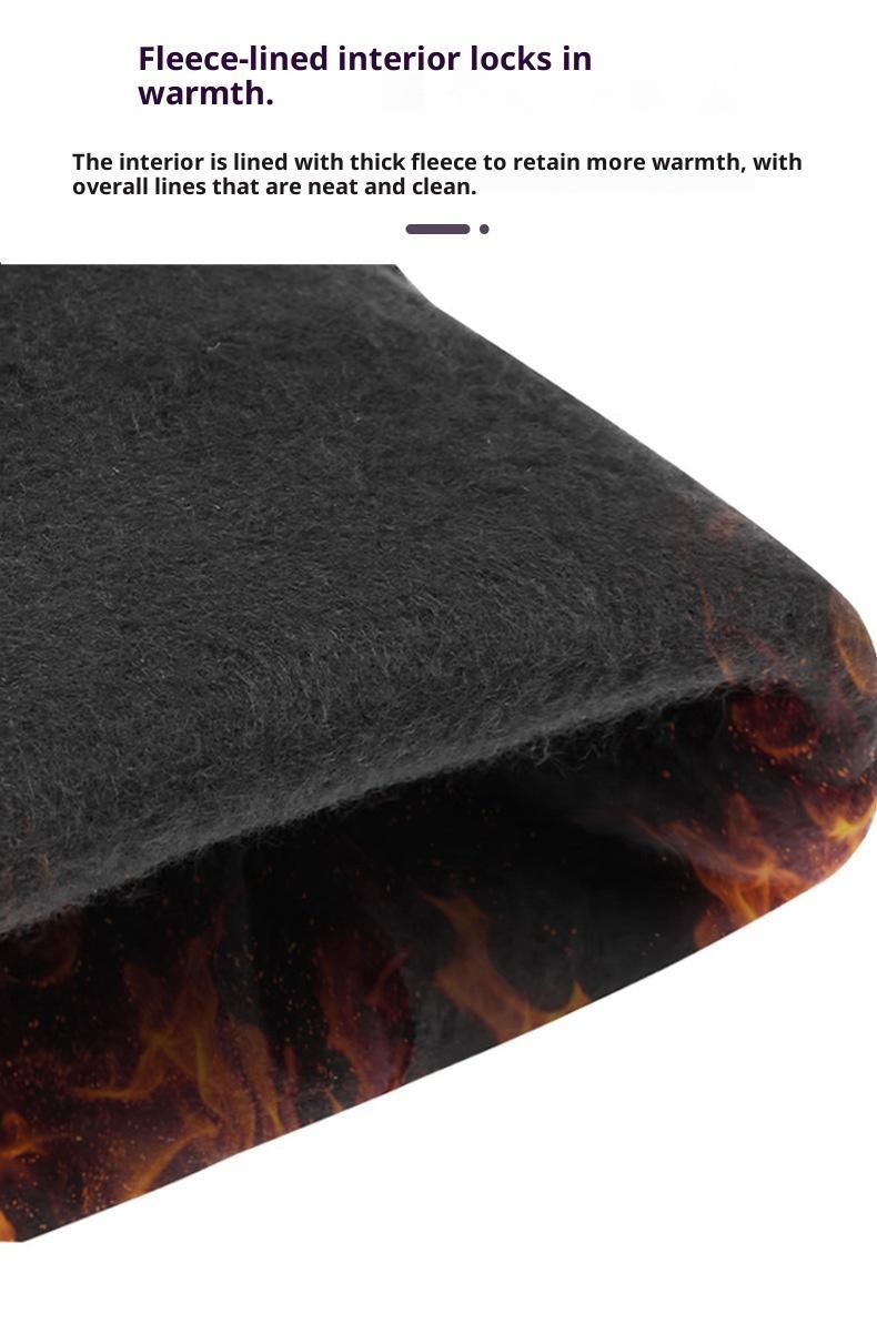 BIGWIG Women's Winter Warm Fleece-Lined Touchscreen Gloves, Waterproof Touchscreen Gloves with Fingertips, Non-Slip, Cold-Proof, and Windproof Gloves, Warm Sports Gloves, Suitable for Outdoor Running, Cycling, and Skiing