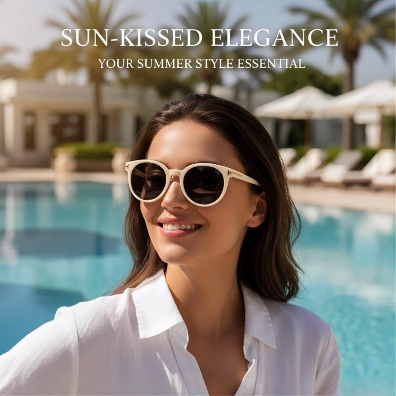 Retro Round Polarized Sunglasses Unisex Multi-Color, Ultra-Light Timeless Design for Daily Wear Business Commute All Face Shapes