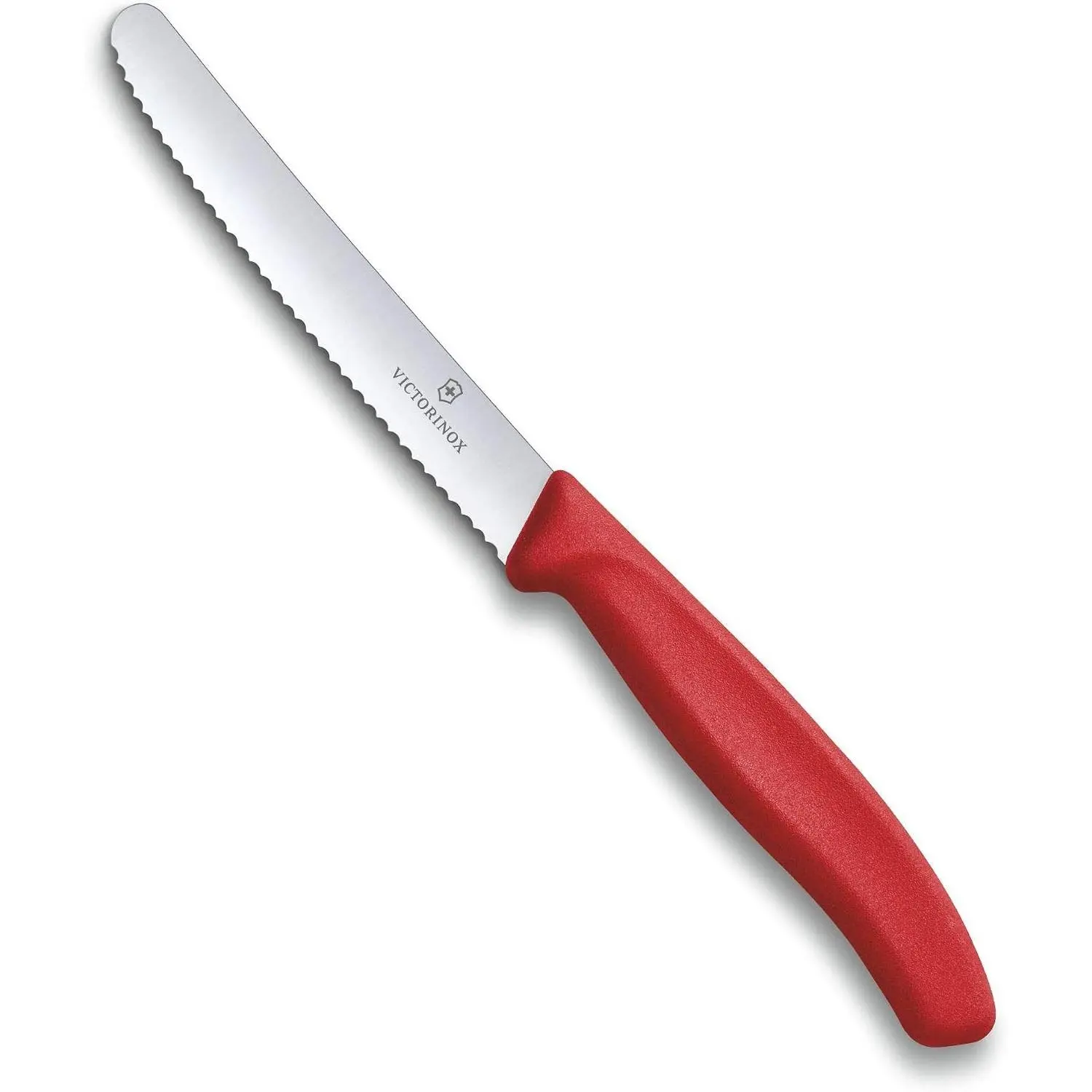 Victorinox Swiss Classic 4.3 In Tomato and Table Knife,Serrated Blade, Red