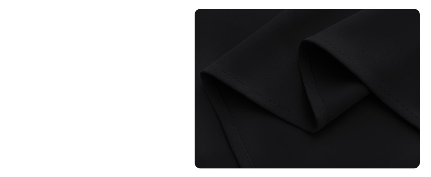 Blackout Draperies Window Panels, Autumn/Winter Thermal Grommet Blackout Curtains/Drapes for Cafe (Set of 2, 70 inches by 72 inches, Black)