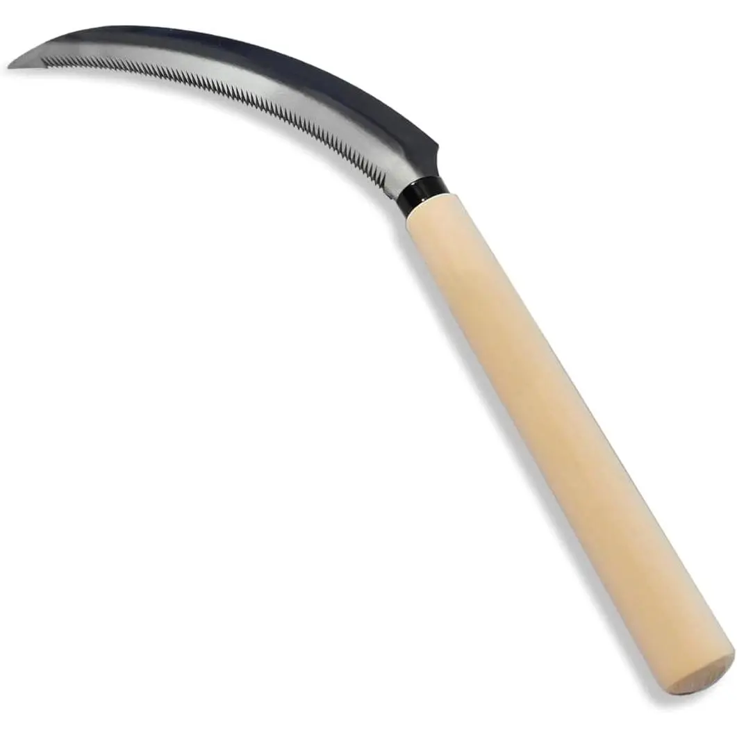 Mini Stainless Steel Serrated , Hand-held Wooden Handle  Tool, Compact and Lightweight -13.78 inches