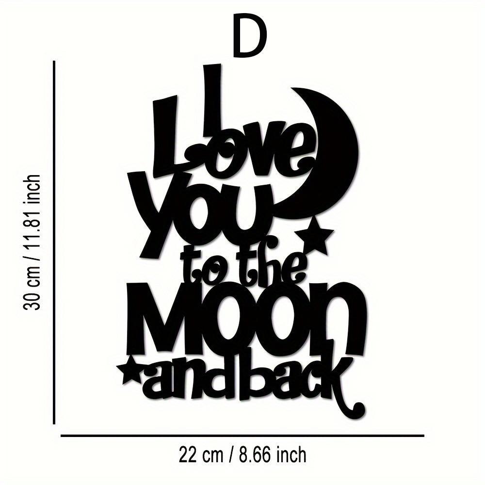 Letter Pattern Wall Art, 1 Count Bible Verse Metal Wall Decor, Wall Hanging Decor for Home Living Room Bedroom, Home Decor, Modern Home Decor