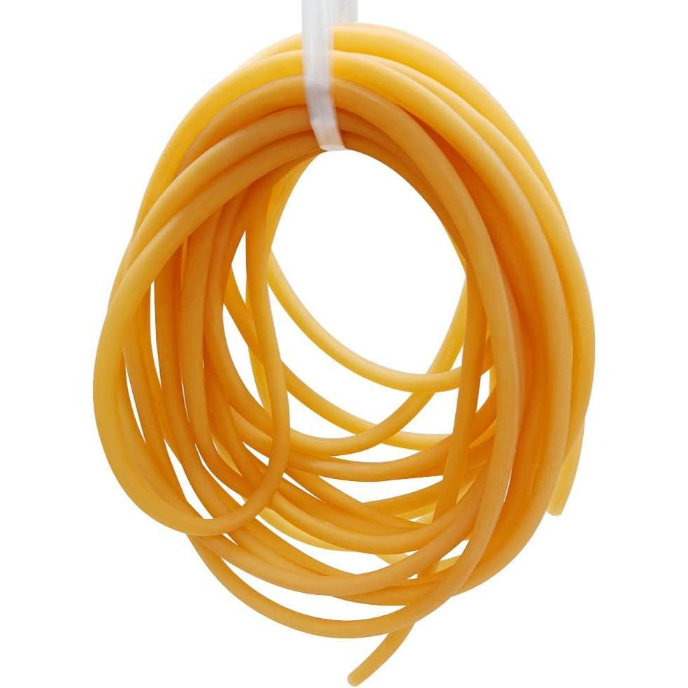 Latex Rubber Tubing, 4mm(5/32") ID x 6mm(1/4") OD 3 Meter Surgical Tubing for Home  Laboratory Speargun Band Slingshot Catapult Hose Tube Yifanyou Sports