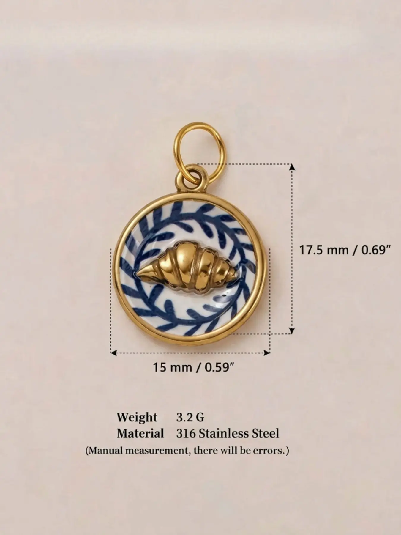 Vintage Ceramic Style Plate Pendant, Blue and Porcelain Bird/lemon/fish Charm, Elephant Art Face Olive Branch Mini Pendant, DIY Jewelry Making Accessories, Diy With Charms