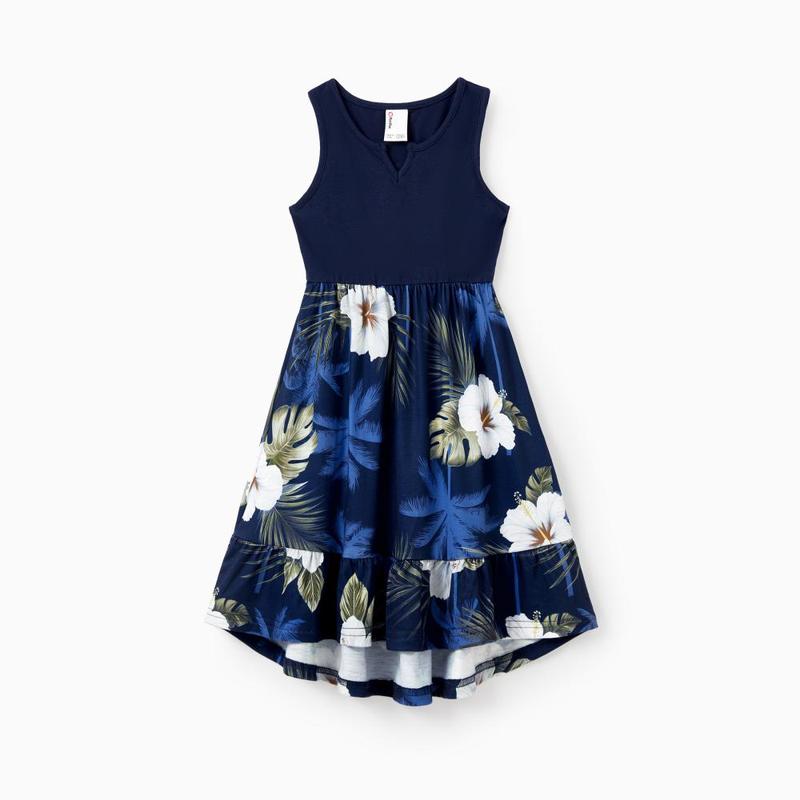 PatPat Family Matching Floral Print Cotton Top Short-sleeve Shirt or Splicing Sleeveless Tank Dress Spingtok PatPat Family Matching Floral Print Cotton Top Short-sleeve Shirt or Splicing Sleeveless Tank Dress Spingtok
