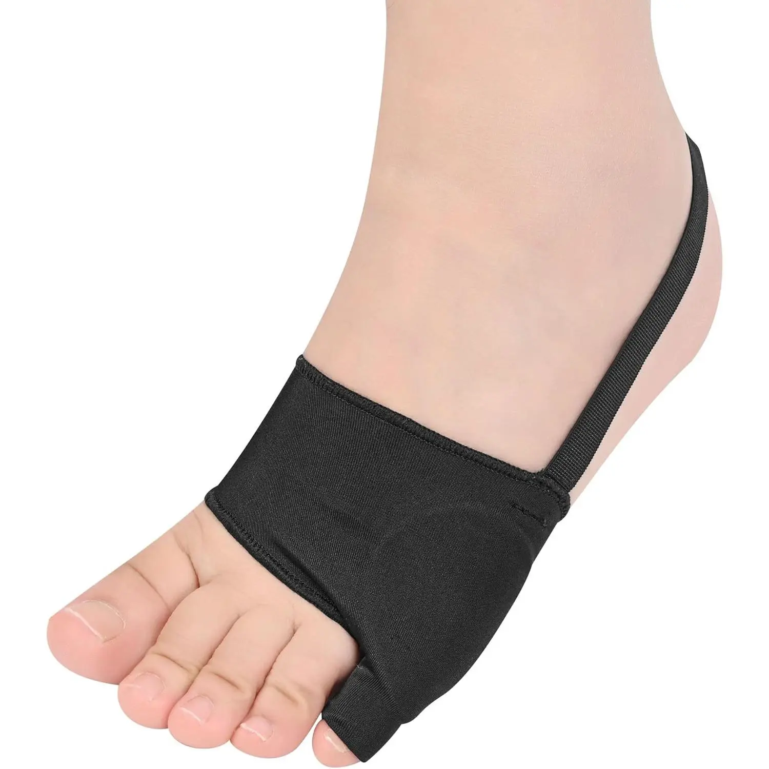 Bunion Corrector 1Pair Bunionette Sleeves Built-in Gel Pads Silicone Cover Guard With Non-slip Strap to Relief Bunion Pinky Toe Pain, Straighten Bunionette,Overlapping toe(Black-XL), Brace, Healthcare