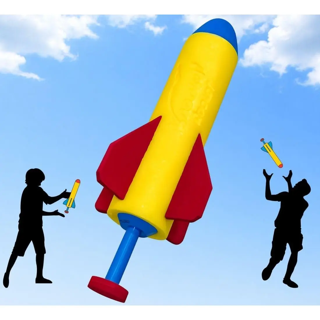 Flying Rocket Toy for Kids, Hand Launch Rocket, STEM Toy, Outdoor Toys Ages 8+, Backyard & Beach Toys, Birthday Gift for Boys & Girls, Built-in Launcher, No Assembly, No Batteriesfidget toys