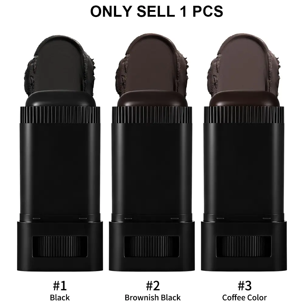 Single Pack 3-Color Hair Stick, Covers Hair Instantly, Portable Touch-Up Hair Magic Paste, Easy-To-Use Hair Care Tool