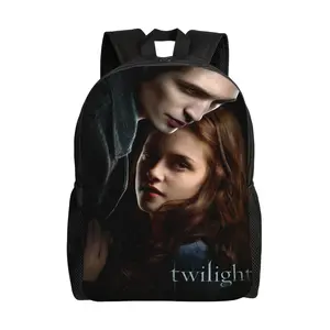 The Twilight Saga Backpack Aesthetic Large Capacity Laptop Bookbag College Travel Hiking School Daypack Rucksack