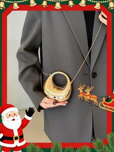 women's fashionable glitter design evening bag, casual versatile solid color shoulder bag for party,   all-match trendy commuting bag for daily used, trendy minimalist purse