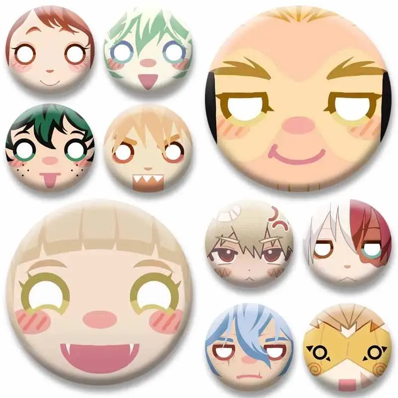 Creative Funny Cartoon Character Meme Brooches Izuku Midoriya Katsuki Bakugo Badge Jacket Bag Lapel Pin Jewelry Accessories Gift