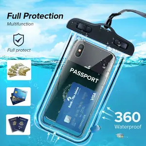 IP68 Universal Waterproof Phone Cases Bag For iPhone 16 15 14 13 12 11 Pro Max Samsung S23 S24 S25 Ultra Swim Cover Accessories